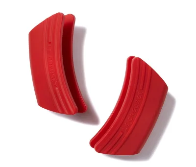 Le Creuset Silikon Griffschutz 2er-Set Kirschrot