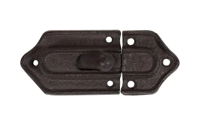 Schiebeschloß Türriegel Schieberiegel Gusseisen Antik-Braun 11,5cm