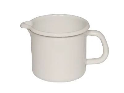 Riess Schnabeltopf Emaille Topf Weiß 9 cm