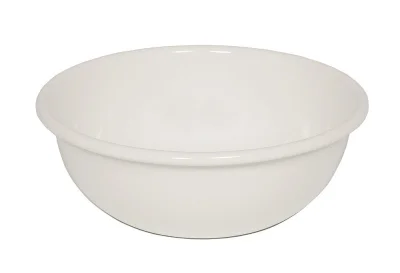 Riess Obst und Salatschüssel Emaille Weiß 30cm