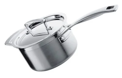 Le Creuset Profistieltopf 3-Ply Edelstahl Stielkasserolle 18cm