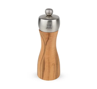 Peugeot Fidji Salzmühle Olivenholz Edelstahl 15cm