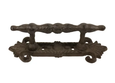 Möbelgriff Griff Schubladengriff Antik-Stil Gusseisen Braun 16,5cm