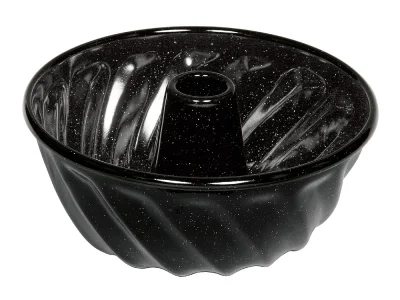 Riess Gugelhupfform Emaille Schwarz 22cm
