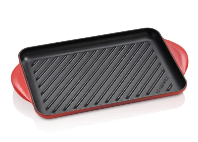 Le Creuset Grillplatte Rechteckig Gusseisen Kirschrot 32cm