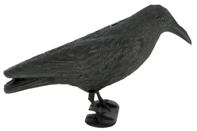 Vogelschreck Krähe Taubenschreck Vogelscheuche Dekofigur Rabe Schwarz