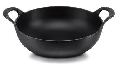 Le Creuset Balti Dish Schmorbräter Gusseisen Schwarz 24cm
