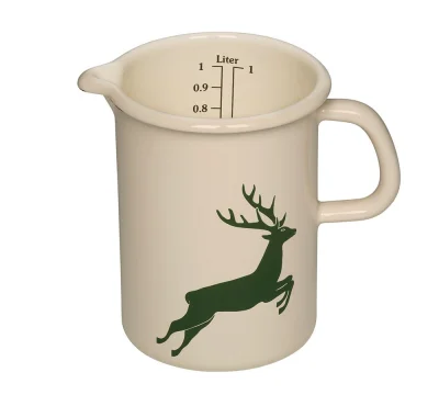 Riess Küchenmaß Emaille Messbecher Hirsch Grün 10cm