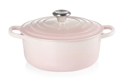 Le Creuset Bräter Signature Rund Gusseisen Shell Pink 20cm
