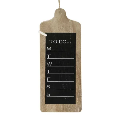 Wochenplaner Kreidetafel To Do Wandtafel Holz mit Kreide Wandboard 48x19cm