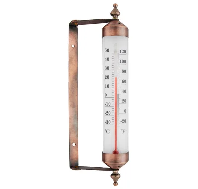 Fensterthermometer Vintage Kupfer Wandthermometer beweglich Nostalgie