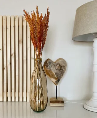 Pampasgras Ziergras Getrocknet Orange Bund Trockenblumen Deko Gras Natur 80cm