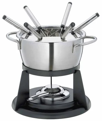 Küchenprofi Fondue Set ST. MORITZ Edelstahl