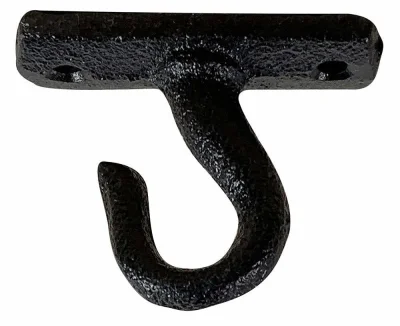 Deckenhaken Wandhaken Rustikal Wandhalterung Gusseisen Antik-Stil Schwarz 5,5cm