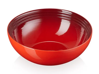 Le Creuset Salatschüssel Steinzeug Kirschrot 24cm