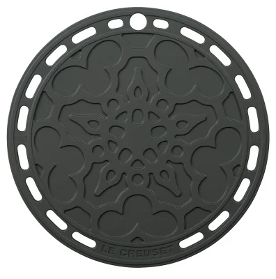 Le Creuset Silikon Untersetzer Tradition Rund Flint 20cm