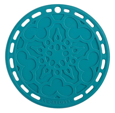 Le Creuset Silikon Untersetzer Tradition Rund Karibik 20cm