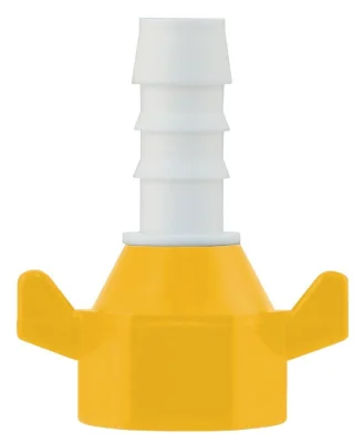 Lilie Aufschraubtülle Gerade Trinkwassersystem WeißGELB Tülle 10 mm