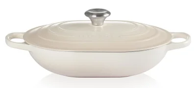 Le Creuset Oblong Signature Gusseisen Meringue 31cm