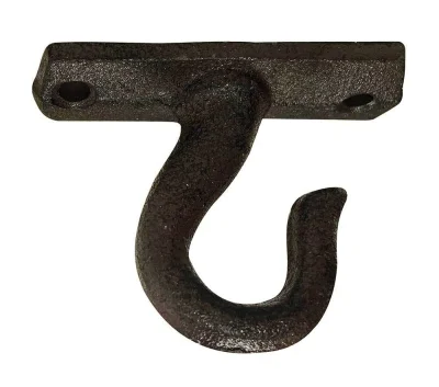 Deckenhaken Wandhaken Rustikal Wandhalterung Gusseisen Antik-Stil Braun 5cm