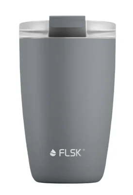 FLSK CUP Kaffeebecher Stone Grau Coffee to go-Becher 350 ml