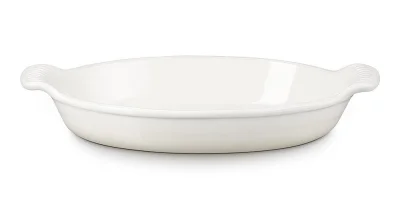 Le Creuset Auflaufform Tradition Oval Steinzeug Meringue 28cm