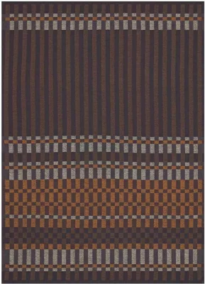 Le Jacquard Français Geschirrtuch Origin Rythme Ecorce Braun 60x80 Baumwolle