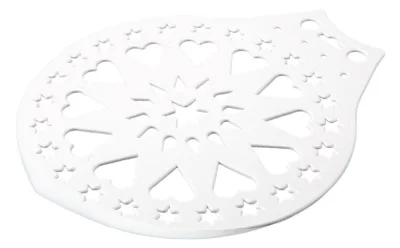 Städter Kuchenheber & Verzierschablone 28cm Weiß Kunststoff