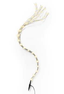 Lichterkette Micro LED Warmweiß 10 Stränge 60 LED Pflanzenbeleuchtung Timer 80cm