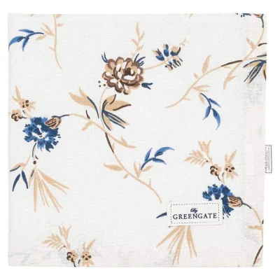 Greengate Stoffserviette Uma Beige Blumen 40x40cm