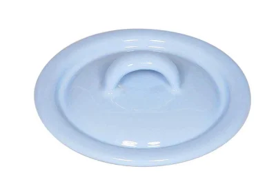 Riess Deckel Emaille Pastell Blau 9cm