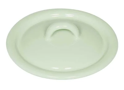 Riess Deckel Emaille Pastell Nilgrün 11cm