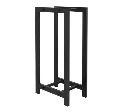 Kaminholzregal Feuerholzregal Brennholzregal Metall Schwarz 77 cm