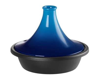 Le Creuset Tagine Gusseisen Azure Blau 31cm
