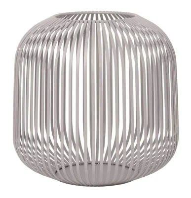 blomus Laterne LITO grau Windlicht Mourning Dove M