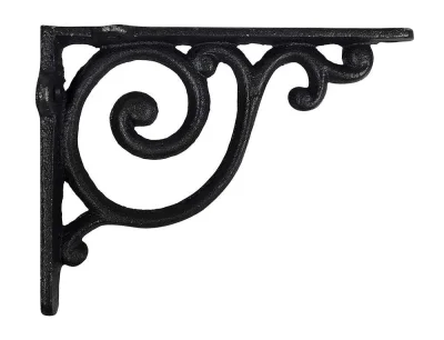 Regalträger Vintage Gusseisen Schwarz Regalhalter Regalwinkel Shabby Chic 14x11cm