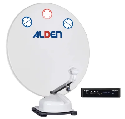 Alden ORBITER 85 HD weiß mit S.S.C. Steuermodul SINGLE LNB