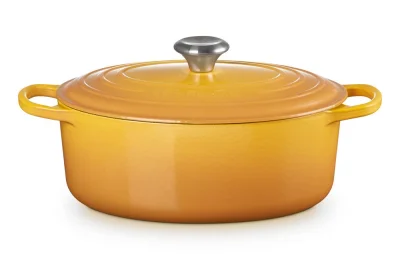 Le Creuset Bräter Signature Oval Gusseisen Nectar Gelb 31 cm