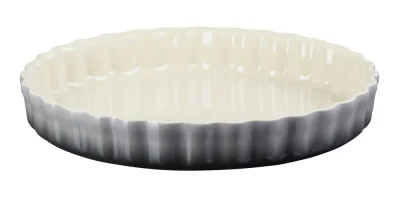 Le Creuset Tarte-Form Steinzeug Flint Grau 28cm