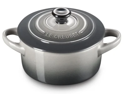 Le Creuset Mini Cocotte Steinzeug Flint Grau 10X5cm