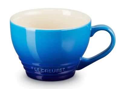 Le Creuset Cappuccino Tasse Steinzeug Azure Blau 400ml
