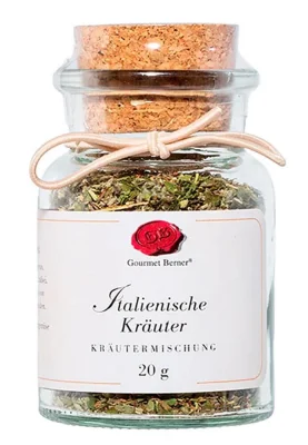 Gourmet Berner Italienische Kräuter Gewürzmischung im Korkenglas 20g