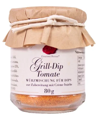 Gourmet Berner Grill-Dip Tomate Gewürzmischung für Créme Fraîche 80g