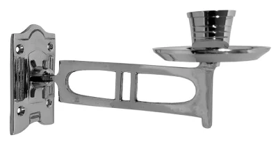 Klavierleuchter Wandkerzenhalter Art Deco Schwenkbar Silber Antik-Stil Nostalgie