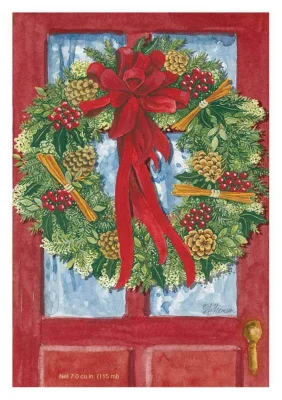 Fresh Scents Duft Sachet Large - Red Door Wreath - Weihnachtsduft Duftsäckchen