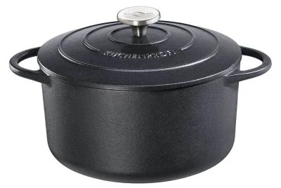 Küchenprofi Bratentopf Rund PROVENCE Schwarz Bräter Classic Black 24 cm