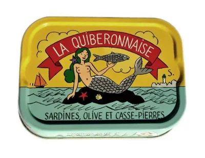 La Quiberonnaise Sardinen mit Oliven und Algen Casse-Pierres - Dose 115g