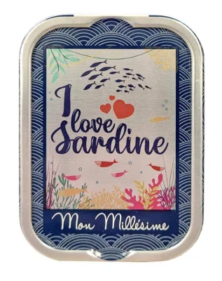 La Perle des Dieux -I love Sardine- Sardinen in Olivenöl Vierge Extra-Dose 115 g