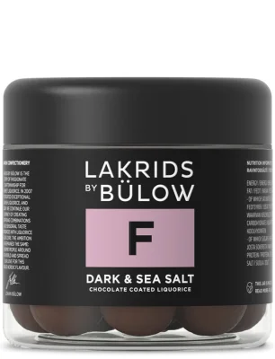 Lakrids by Bülow - F - Dark & Sea Salt - Schokoladen-Lakritz Small 115 g
