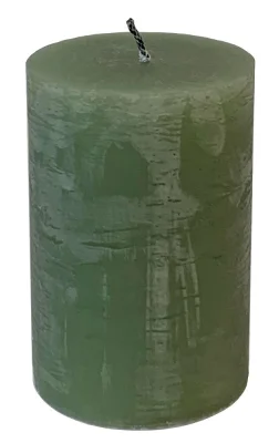 Outdoor Kerze Salbei Grün Dicker Docht Rustic Stumpenkerze Premium 10 x 15 cm